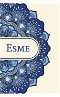 Mandala Notebook with Personalized Monogram Esme