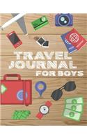 Travel Journal for Boys: Travel Adventure Journal Boys with Prompts for Writing, Sketches, Photos, Souvenirs, Notes and Doodles, Boys Vacation Travel Journal,