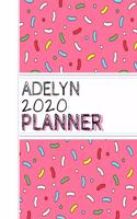 Adelyn: : 2020 Personalized Planner: One page per week: Pink sprinkle design