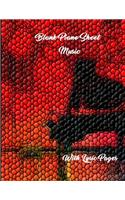 Blank Piano Sheet Music with Lyric Pages