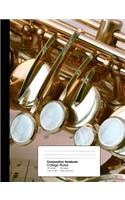 Composition Notebook College Ruled 7.44 X 9.69 Inches 100 Sheets / 200 Pages: Saxaphone