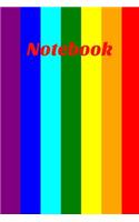 Notebook: Rainbow Notebook Homework Book Notepad Notebook Composition and Journal Diary