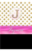 Jazmine: Personalized Lined Journal Diary Notebook 150 Pages, 6 X 9 (15.24 X 22.86 CM), Durable Soft Cover