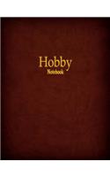 Hobby Notebook: 1/3 Inch Hexagonal Graph Ruled, 120 Pages, 8.5" x 11"