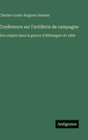 Conference sur l'artillerie de campagne