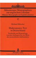 Shakespeares Text in Deutschland