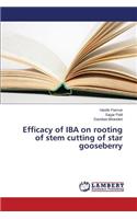 Efficacy of IBA on rooting of stem cutting of star gooseberry