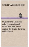 Studi intorno alla storia della Lombardia Full title