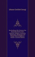Beschreibung Aller Nationen Des Russischen Reichs