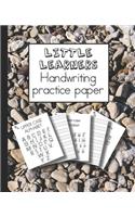 Little learners handwriting practice paper