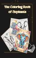 Coloring Book of Elephants