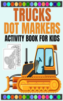 Truck dot markers activity book for kids