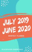 July 2019 - June 2020 Monthly Planner