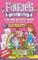 Fairies Little Girls' 4-in-One Activity Book