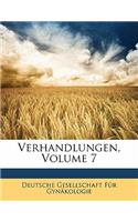 Verhandlungen, Volume 7