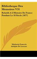 Bibliotheque Des Memoires V31
