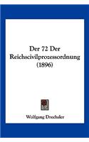 72 Der Reichscivilprozessordnung (1896)