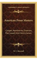 American Prose Masters