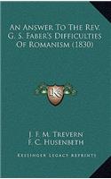 An Answer to the REV. G. S. Faber's Difficulties of Romanism (1830)