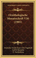 Ornithologische Monatsschrift V30 (1905)