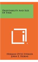 Profitability and Size of Firm