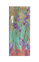 Paperblanks French 2024 DP Van Gogh's Irises 12-Month Mini Horizontal Elastic Band Closure 160 Pg 100 GSM