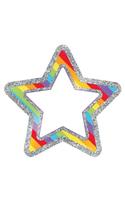 Sparkle and Shine Rainbow Glitter Stars Cut-Outs