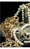 Jewelry Cascading Out of a Treasure Chest Journal: 150 Page Lined Notebook/Diary