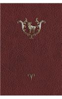 Monogram Aries Journal: Blank Diary Journal Log Notebook