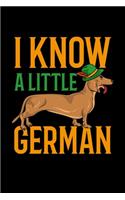 Dachshund Notebook I Know A Little German