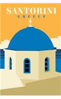 Santorini Travel Notebook [Lined] [6x9] [110 pages]
