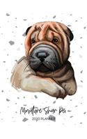 Miniature Shar Pei 2020 Planner: Dated Weekly Diary With To Do Notes & Dog Quotes