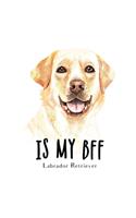 Is My BFF Labrador Retriever: Blank Lined Paper Sketchbook Notebook Composition Journal Pretty Cute Dog Lover Gift Breeds Writing Workbook for Girls Kids Teens Students for Back 
