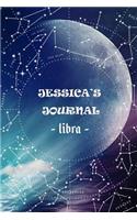 Jessica's Journal Libra: Personalized Astrology Zodiac Sign Birthday Notebook Diary for Women