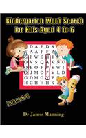 Kindergarten Word Search for Kids Aged 4 to 6