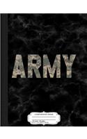Army Digital Camo Composition Notebook: College Ruled 93/4 X 71/2 100 Sheets 200 Pages for Writing