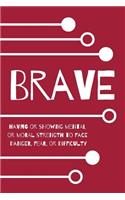 My Focus Word Journal: Brave: Yearly Focus Word Journal with Prompts and Motivational Quotes(14 My Focus Word Journal)