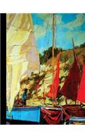 Sail Boating Composition Notebook, College Ruled_100 sheets-200 pages_9.75