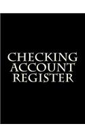 Checking Account Register