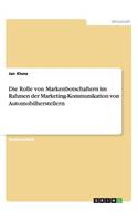 Die Rolle von Markenbotschaftern im Rahmen der Marketing-Kommunikation von Automobilherstellern