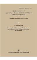 Die Messung der Reflexionseigenschaften künstlicher und natürlicher Materialien mit quasi-optischen Methoden bei Mikrowellen: (419 Forschungsberichte des Wirtschafts- und Verkehrsministeriums Nordrhein-Westfalen)