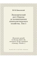 Economic Growth in Europe Before the Emergence of the Capitalist Economy. Volume 1
