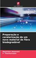Preparação e caraterização de um novo material de fibra biodegradável