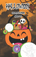 Happy Halloween Color by Number Book: Spooky Coloring Book for Kids Ages 8-12