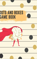 Dots and boxes game book, activity book for kids and adults