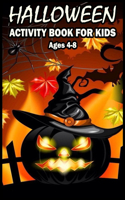 Halloween Activity Book for Kids Ages 4-8