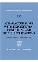 Character Sums with Exponential Functions and Their Applications