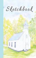 Cute Color Pencil Palmer Church in the Mountains Sketchbook for Drawing Coloring or Writing Journal