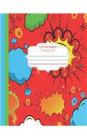 Composition Notebook: Wide Rule - Comic Book Composition - School Composition Notebook - 8.5 inches x 11 inches