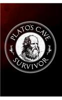 Plato's cave survivor: 6x9 120-page dotted notebook journal notepad scribble book diary workbook for philosophers